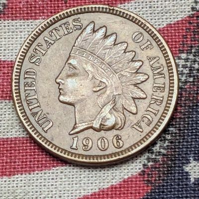 XF/AU - 1906 Indian Head Cent