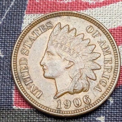 AU+ - 1906 Indian Head Cent