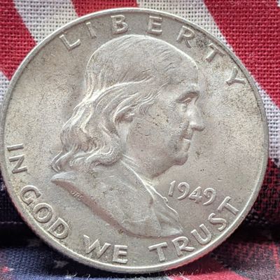 1949-D Franklin 90% Silver Half Dollar - CHOICE BU