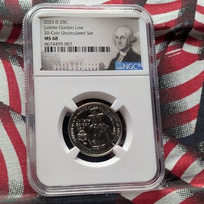 2025-D Juliette Gordon Low Quarter - NGC MS68
