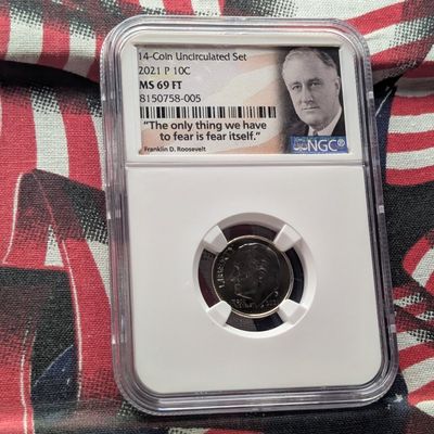 2021-P Roosevelt Dime - NGC MS69 FT