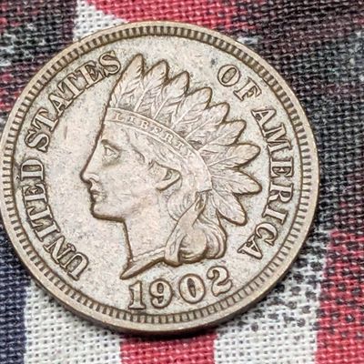 XF/AU - 1902 Indian Head Cent