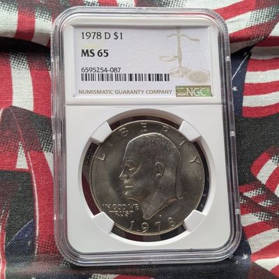 1978-D Eisenhower Dollar - NGC MS65