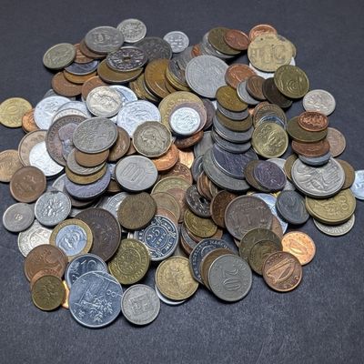 1.9 Lbs. of Various Vintage & Modern World Coins