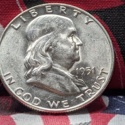 1951-D Franklin 90% Silver Half Dollar