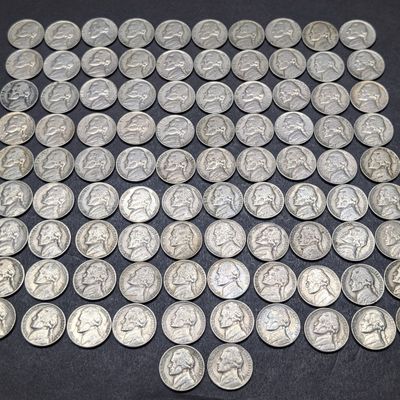 1 Pound of Various Dated Pre-1964 Jefferson Nickels