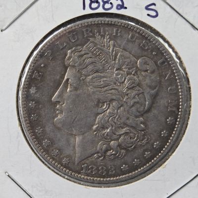 1882-S Morgan 90% Silver Dollar