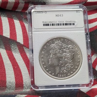 1889-O Morgan 90% Silver Dollar - NCG Cert. MS63 - (NOT NGC)