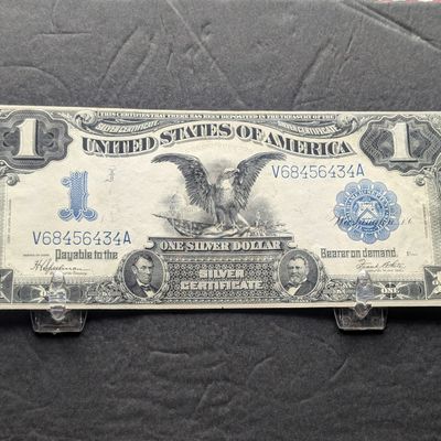 1899 Series $1 Black Eagle Silver Certificate - AU/UNC!