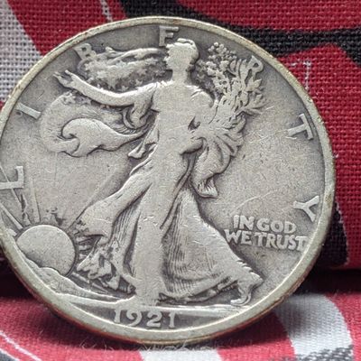 1921-D Walking Liberty 90% Silver Half Dollar - KEY DATE!