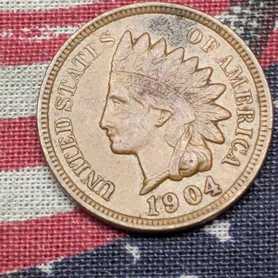 XF/AU - 1904 Indian Head Cent