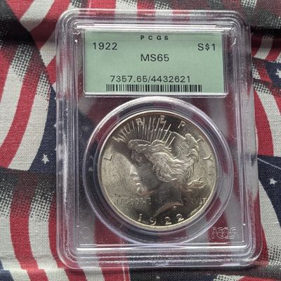 1922 Peace 90% Silver Dollar - PCGS MS65