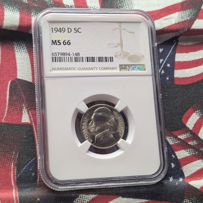 1949-D Jefferson Nickel - NGC MS66