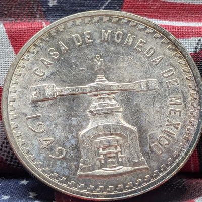 1949 Mexico 92.5% Silver 1 Onza - 33.6250g