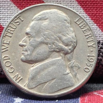 1950-D Jefferson Nickel