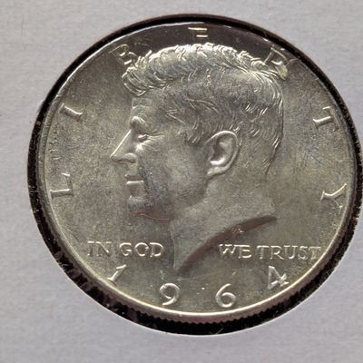 1964 Kennedy 90% Silver Half Dollar