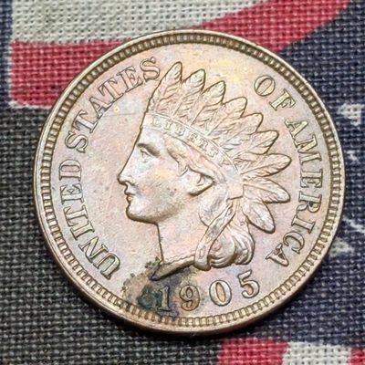 AU+ - 1905 Indian Head Cent