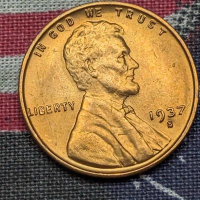 BU - 1937-S Lincoln Wheat Cent
