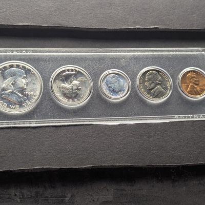 1963 U.S. Year Coin Set in Whitman Case - Includes (3) 90% Silver Coins