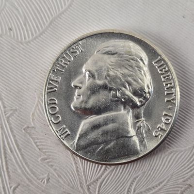 1945-S Jefferson 35% Silver Wartime Nickel