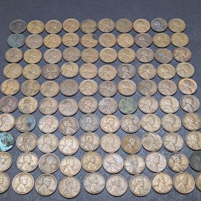(100) Assorted Lincoln Wheat Cents