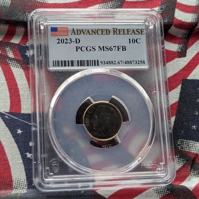 2023-D Roosevelt Dime - PCGS MS67 FB - Advanced Release