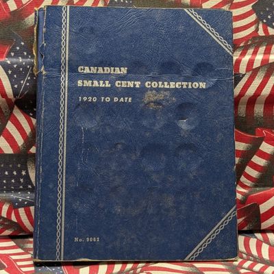 Partial 1937-1967 Canadian 1 Cent Collection in Whitman Album (31 Coins Total)