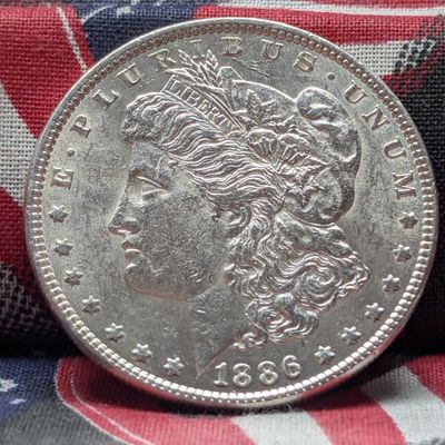 1886 Morgan 90% Silver Dollar