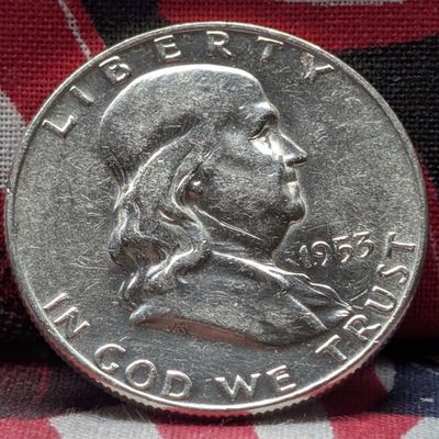 1953-D Franklin 90% Silver Half Dollar