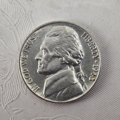 1943-P Jefferson 35% Silver Wartime Nickel