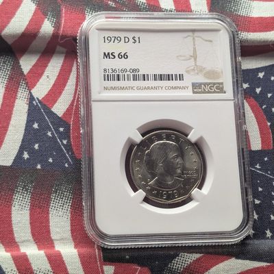 1979-D Susan B. Anthony Dollar - NGC MS66