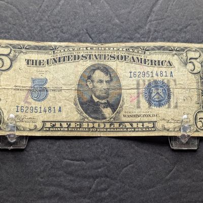 1934 A Series $5.00 Silver Certificate