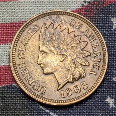 AU+ - 1903 Indian Head Cent