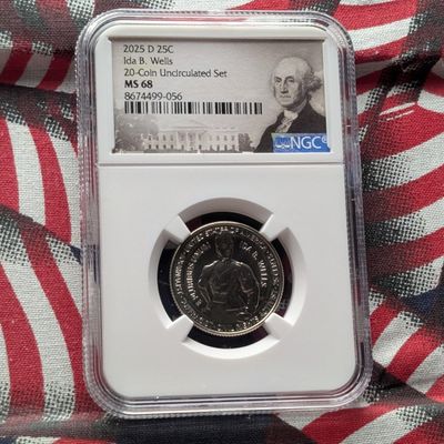 2025-D Ida B. Wells Quarter - NGC MS68
