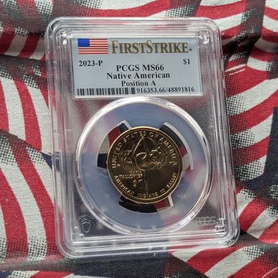 2023-P Sacagawea Native American (Maria Tallchief) Dollar - PCGS MS66 Position A - First Strike