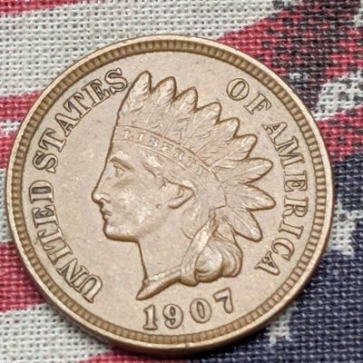AU+ - 1907 Indian Head Cent