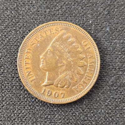 XF/AU - 1907 Indian Head Cent