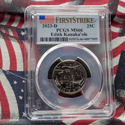 2023-D Edith Kanaka'ole Quarter - PCGS MS66 - First Strike