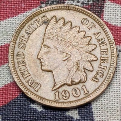 XF/AU - 1901 Indian Head Cent