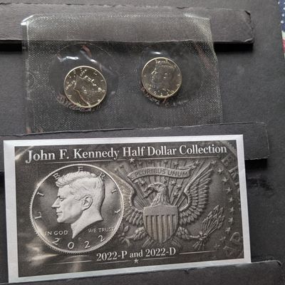 2022-P and 2022-D John F. Kennedy Half Dollar Collection