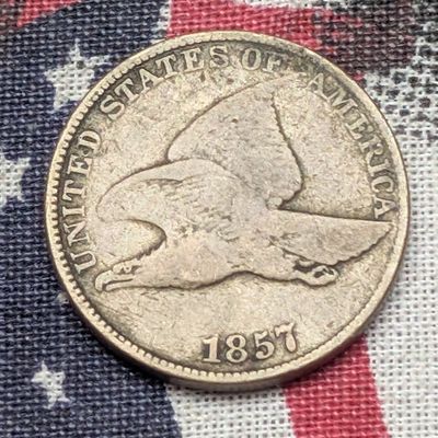 FINE - 1857 Flying Eagle Cent