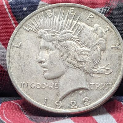 1923 Peace 90% Silver Dollar