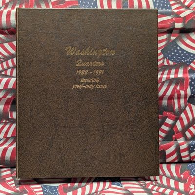 Partial 1965-1998 Washington Quarter Collection in Dansco Album - Includes P, D, & S Mint and Proof (94 Coins Total)
