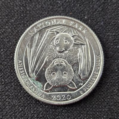 2020-W American Samoa ATB National Park Quarter w/ V-75 Privy Mark