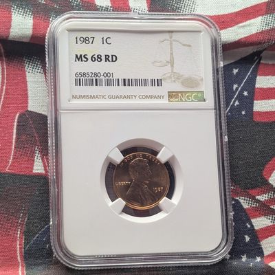 1987 Lincoln Memorial Cent - NGC MS68 RD