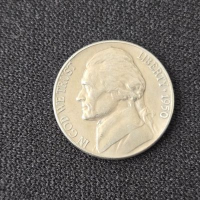 1950-D Jefferson Nickel