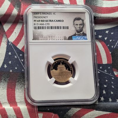 2009-S PROOF Lincoln Bronze Presidency Cent - NGC PF69 RD ULTRA CAMEO