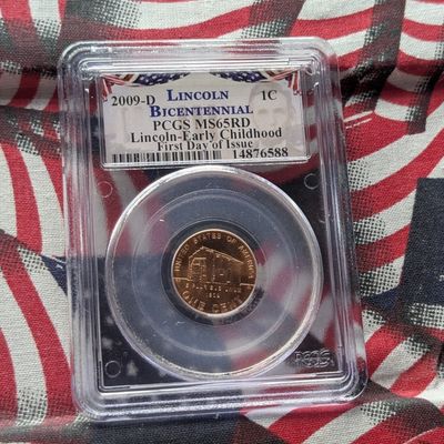 2009-D Lincoln Early Childhood Cent - PCGS MS65 RD - First Day of Issue