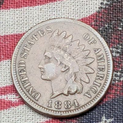 FINE - 1884 Indian Head Cent