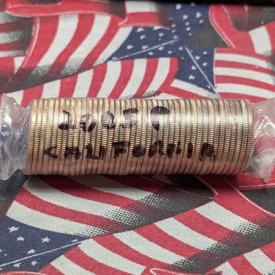 Shrink Wrapped Roll of 2005-P California State Quarters